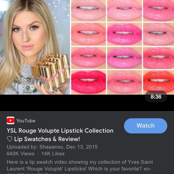 19 Frivolous Pink YSL Rouge Volupte Discontinued - Picture 12 of 14